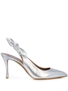 Tabitha Simmons Millie Pumps In Silver