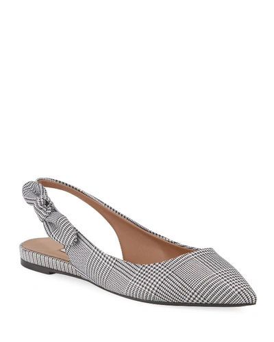 Tabitha Simmons Houndstooth Slingback Ballet Flats In Black Pattern