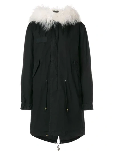 Mr & Mrs Italy Parka Mit Pelzbesatz In Black