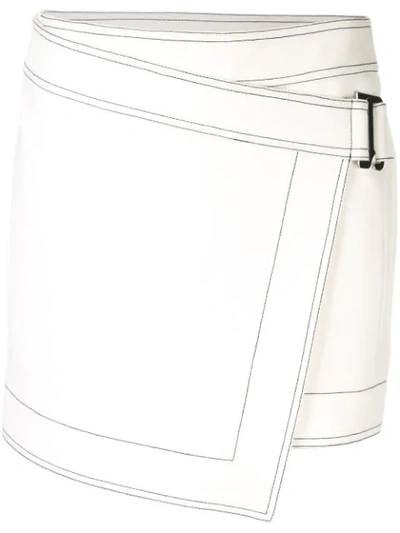 Dion Lee E-hook Mini Skirt In White