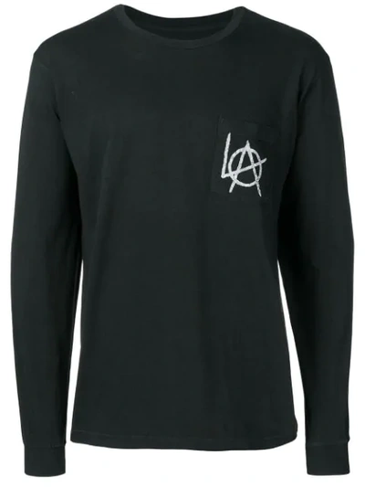 Local Authority Contrast Logo Jumper In Black