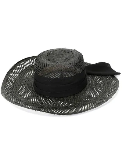 Sensi Studio Tulle Detail Hat - Black