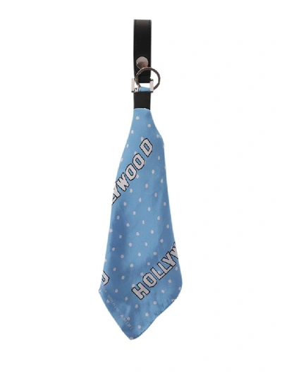 Amiri Hollywood Blue Bandana Keychain