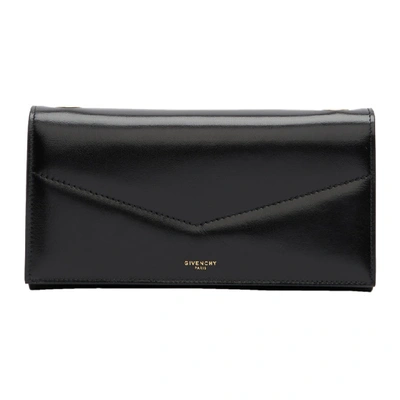 Givenchy Black Chain Wallet In 001 Black