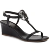 Tory Burch Women's Miller T-strap Wedge Sandals In Black