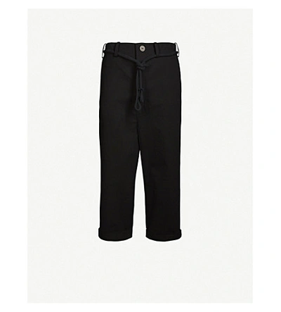 Toogood The Sculptor Straight-leg Cropped Cotton-twill Trousers In Flint