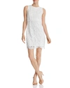 Aqua Scalloped Lace Sheath Dress - 100% Exclusive In White