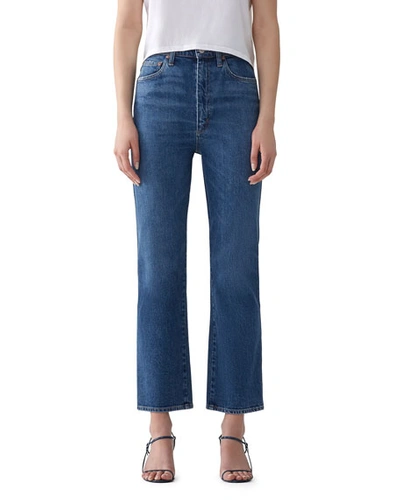 Agolde Pinch-waist Ankle Jeans In Subdued