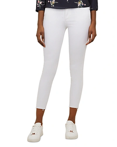 Ted Baker Catarsi Raw-hem Skinny Jeans In White