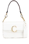 Chloé Chloe C Double Carry Bag In Brilliant White