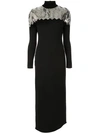 Dima Ayad Contrast Maxi Dress In Black