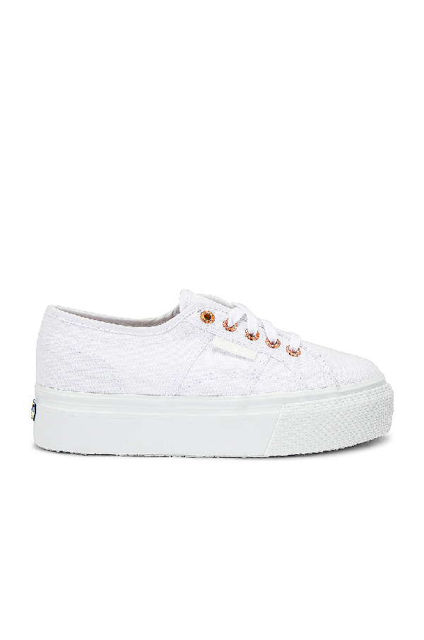 superga white sneakers platform