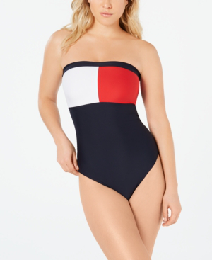 tommy hilfiger logo swimsuit