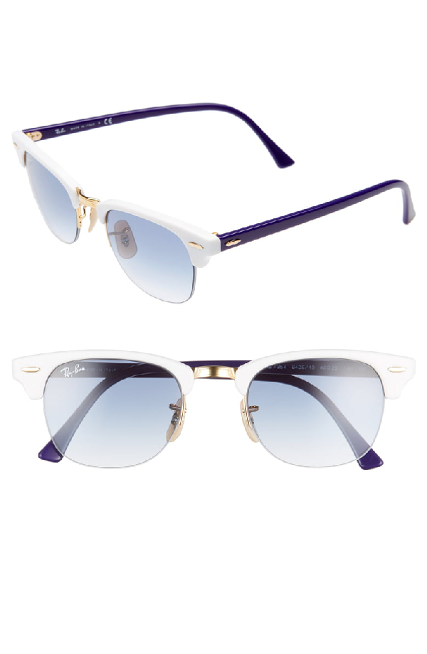 clubmaster sunglasses white