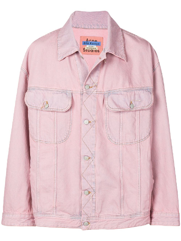 acne studios pink denim jacket