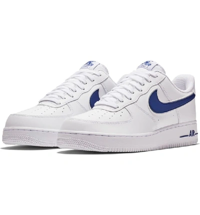 Nike Air Force 1 '07 3 Sneaker In White/ Deep Royal