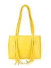 Mansur Gavriel Fringe Shoulder Bag In Yellow