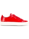 Common Projects Achilles Premium Low Sneakers In Red