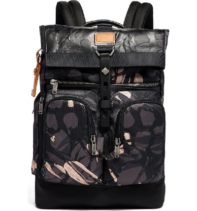 Tumi Alpha 3 Bravo London Roll Top Backpack In Grey Highlands Print