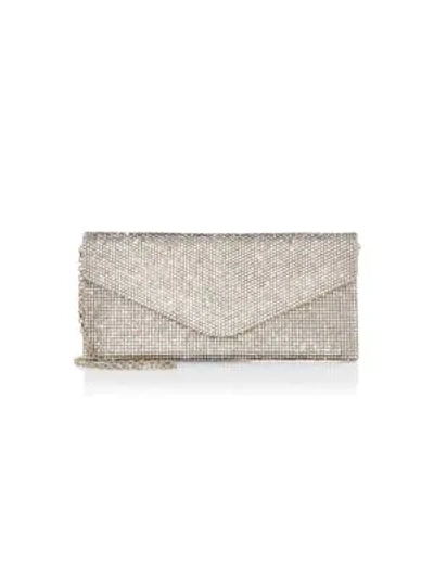 Judith Leiber Envelope Crystal Clutch In Champagne