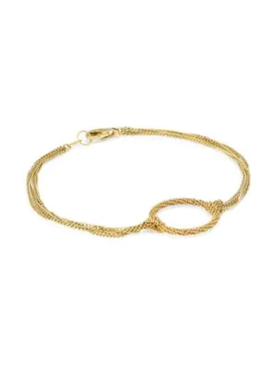 Amali 18k Yellow Gold Knotted Chain Link Bracelet