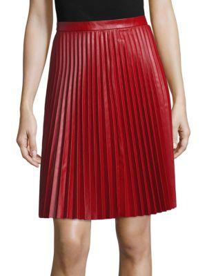 red valentino pleated skirt
