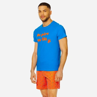 VILEBREQUIN MEN COTTON T-SHIRT "DE PÈRE EN FILS" TAOH9P08