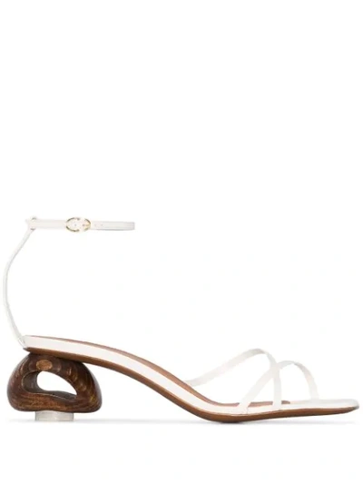 Neous Phippium Leather Sandals In White