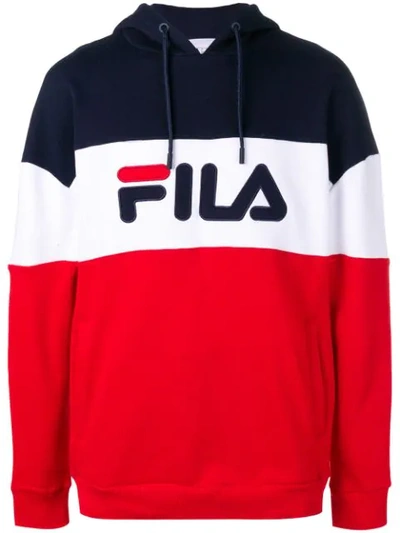 Fila Flamino Pullover Logo Hoodie In Red