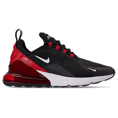 Nike Men's Air Max 270 Low-top Sneakers In Black/red