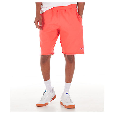 reverse weave cut off shorts