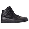 Nike Men's Air Jordan 1 Mid Retro Basketball Shoes In Black