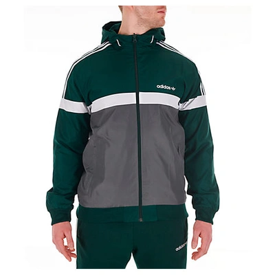 Adidas Originals Adidas Men's Originals Itasca Windbreaker Jacket In Green  Size Medium Polyester | ModeSens
