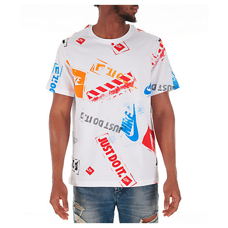Nike Men's Sportswear Remix T-shirt In White Size X-large 100% Cotton |  ModeSens