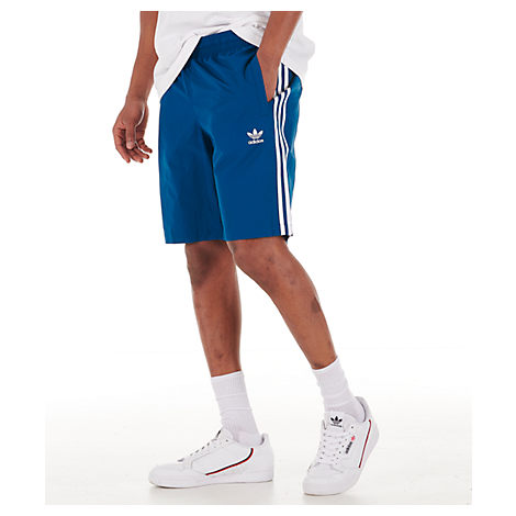 adidas 3 stripe swim trunks