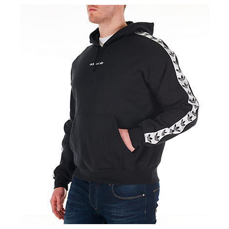 men's adidas originals trefoil tape pullover hoodie