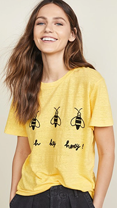 Banner Day Oh Hey Honey Tee In Yellow