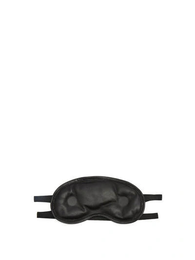 Maison Margiela Leather Eye Mask In Black