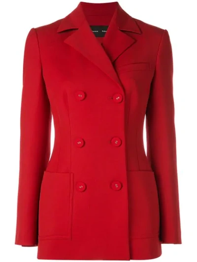 Proenza Schouler Double Breasted Blazer In Red