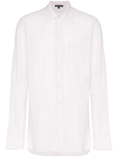 Ann Demeulemeester Oversized Cotton Shirt In Lilac