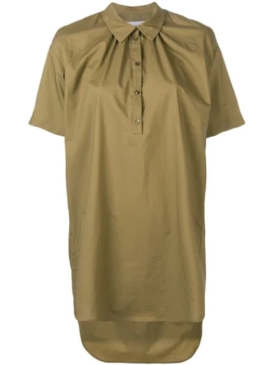 A.f.vandevorst Oversized Half-button Shirt - Green