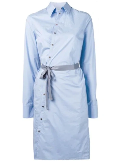 A.f.vandevorst Hemdkleid Mit Taillengürtel - Blau In Blue
