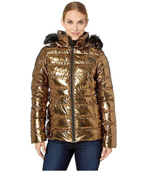 metallic copper north face