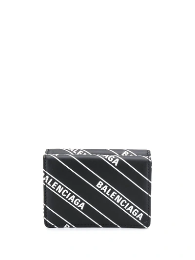 Balenciaga Bb Mini Wallet - Black