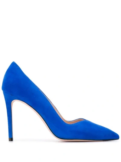 Stuart Weitzman Pointed Toe Pumps In Blue