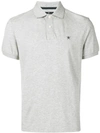 Hackett Embroidered Logo Polo T-shirt In Grey