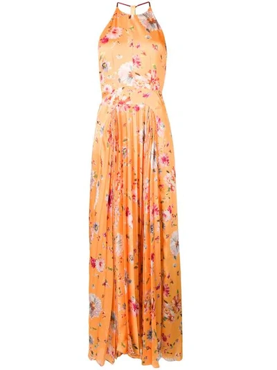 Galvan Majorelle Gown In Yellow