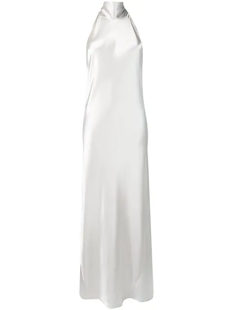 Galvan Sienna Dress In Silver | ModeSens