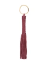 Kiki De Montparnasse Braided Whip Keyring In Red