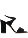 Aeyde Gabriella Sandals In Black